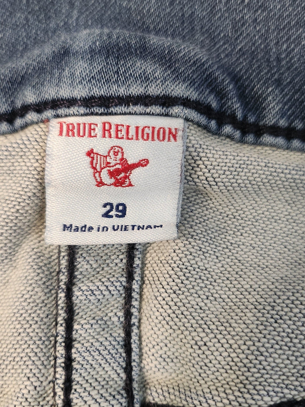 True Religion World Tour Men's Rocco Light Wash Relaxed Skinny Denim Jeans - - Picture 7 of 9